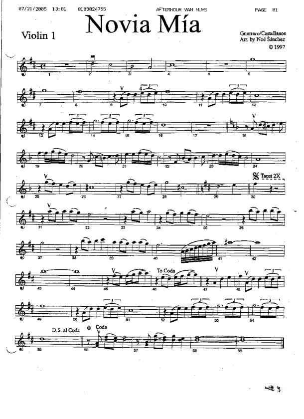 La imagen puede contener una previsualizacion de una partitura